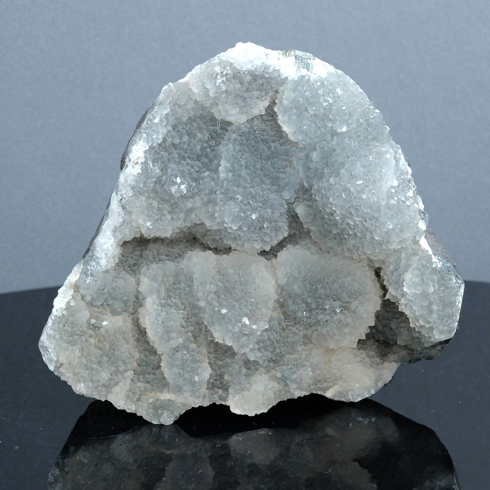 Thumbnail: Druzy Black Chalcedony Specimen | Protective Sparkle & Inner Light