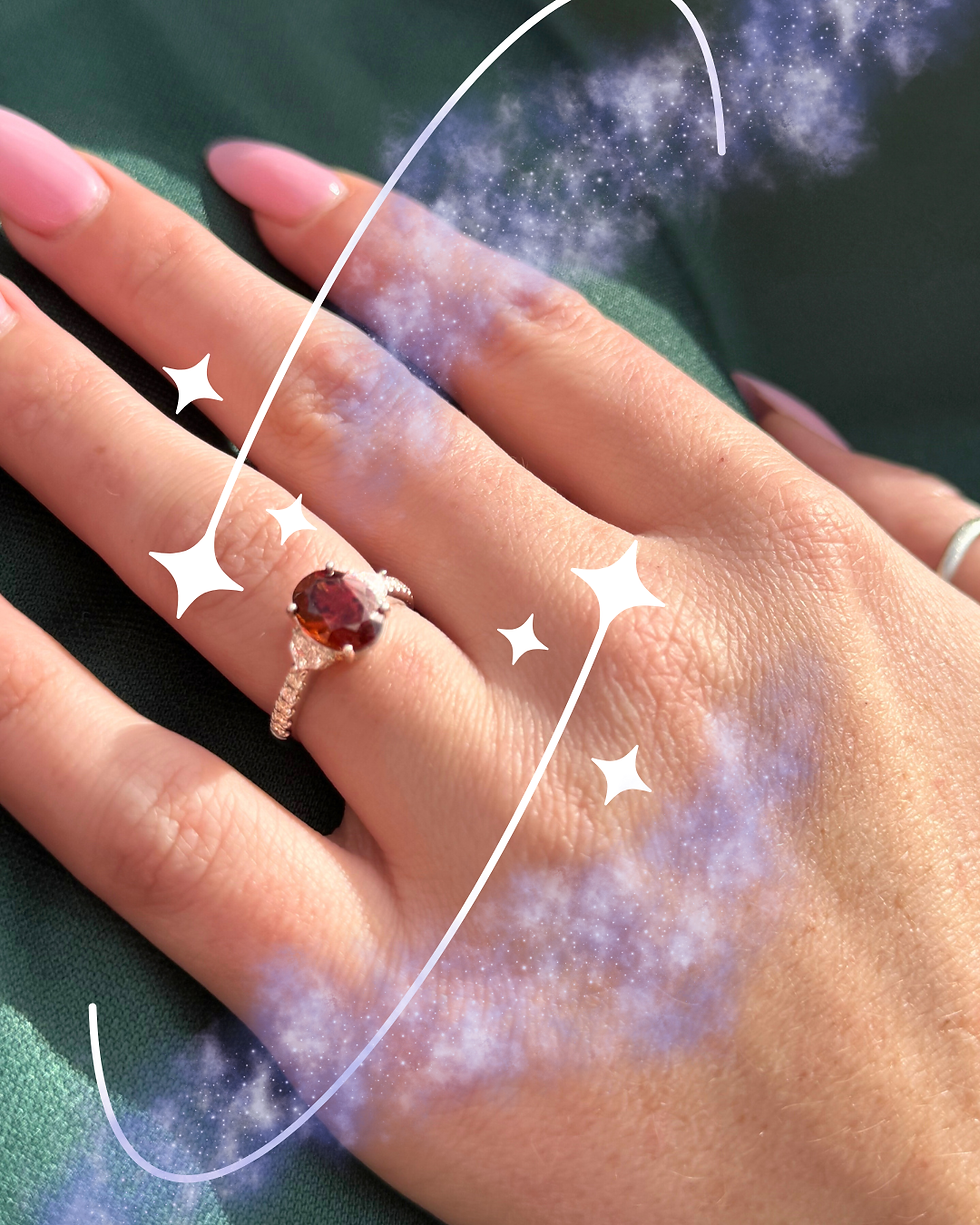 Thumbnail: Spessartite & Diamond ring
