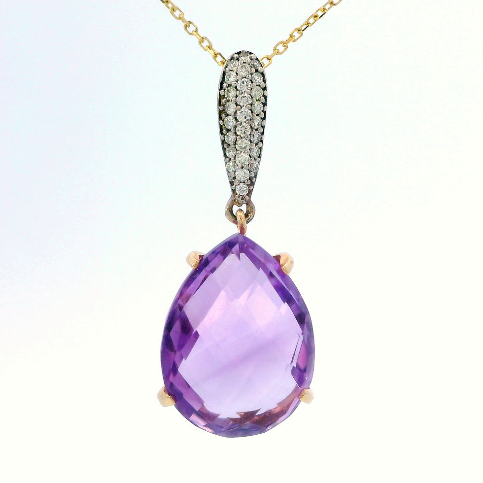 Thumbnail: Amethyst Drop Pendant