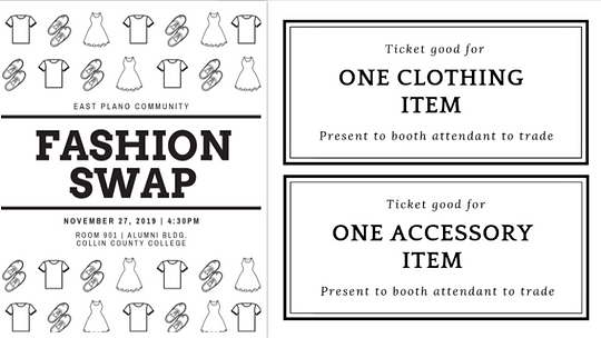 swap flyer and trade tickers