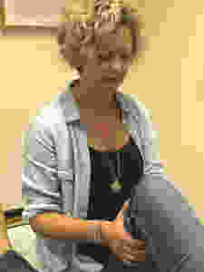 Debbie Macmillan practicing Bowen technique