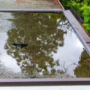 Conceção inadequada de caleiras