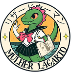 a Mulher Lagarto, uma figura divertida e carismática que combina elementos retrô e culturais da estética japonesa.