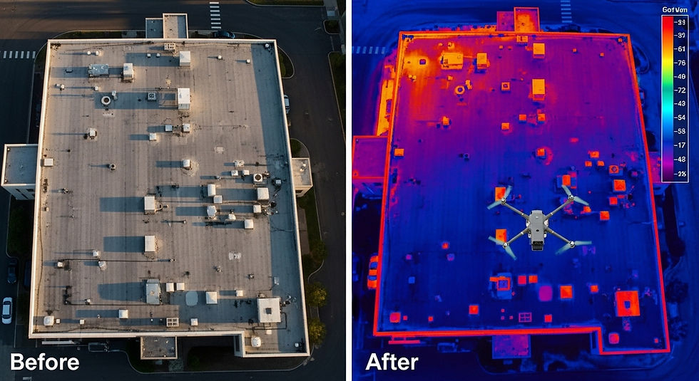 aerial thermal roof inspection services