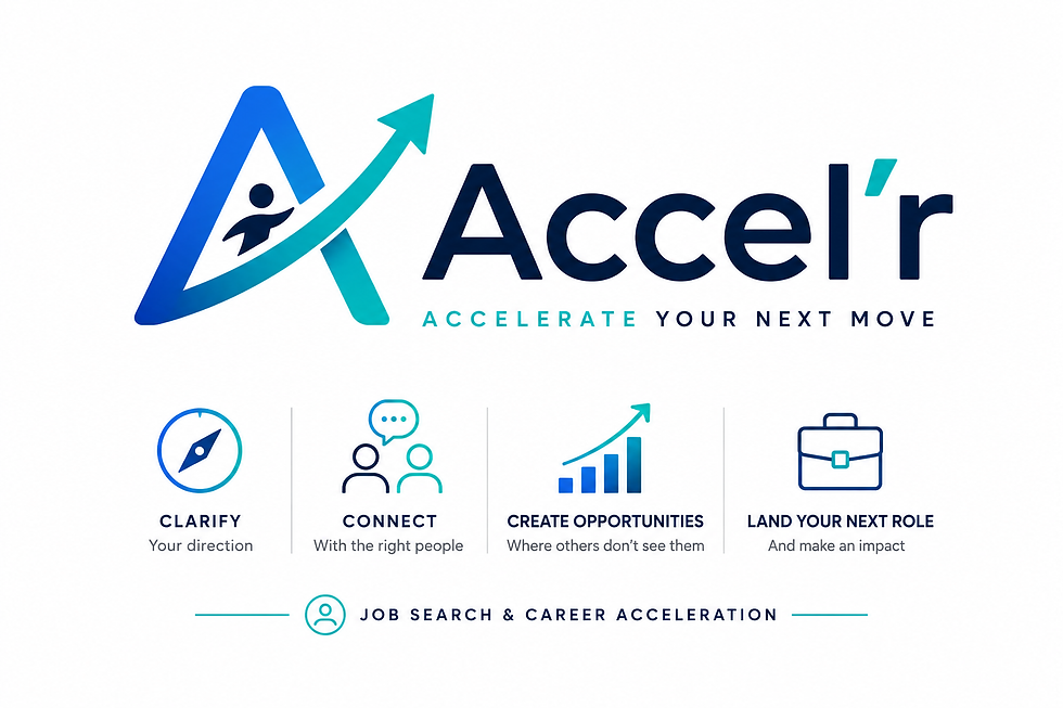 Logo Accel'R bleu avec icône et baseline