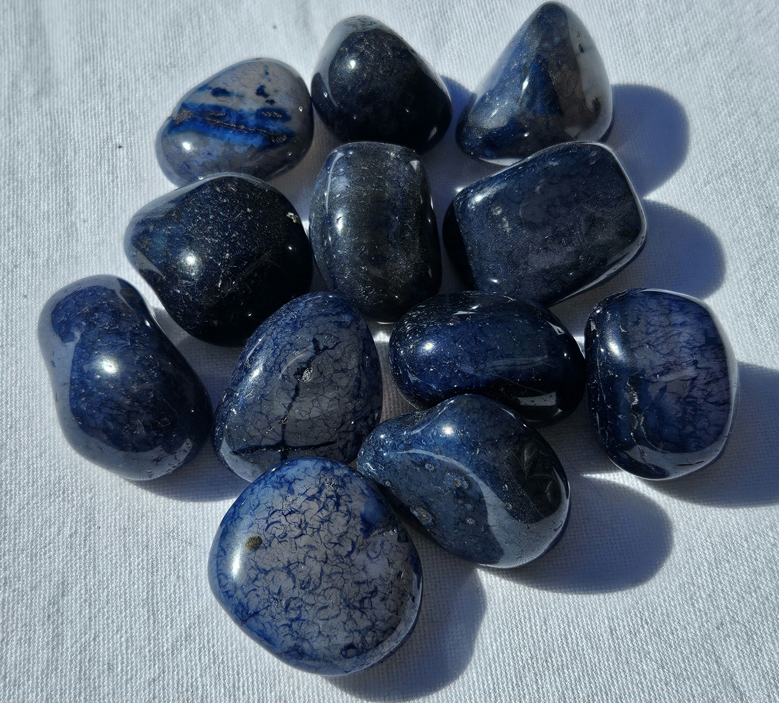 Blue Agate - Assorted Tumbles