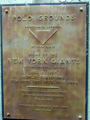 Polo Grounds, New York, NY
