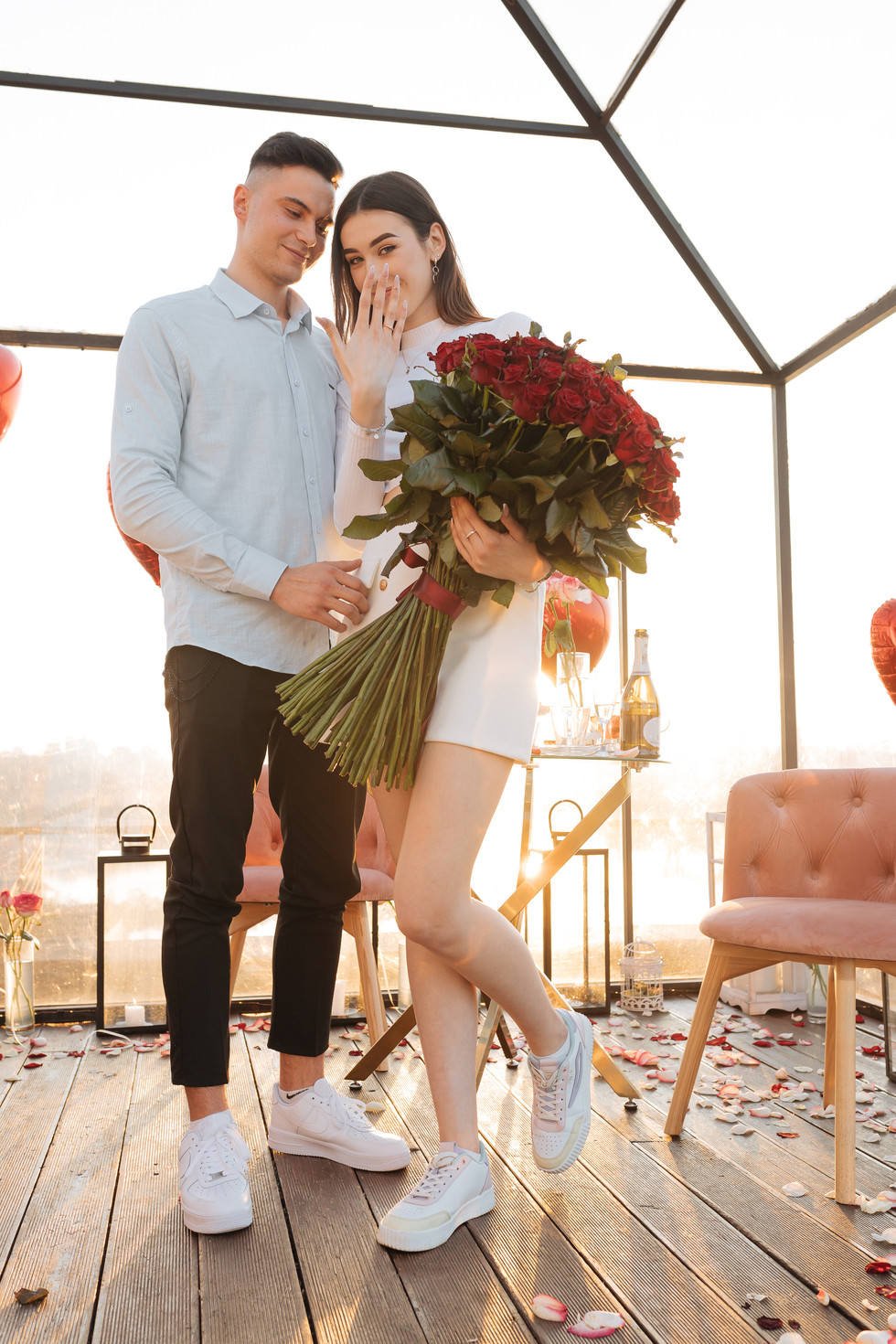 Освідчення на даху. Київ. романтик