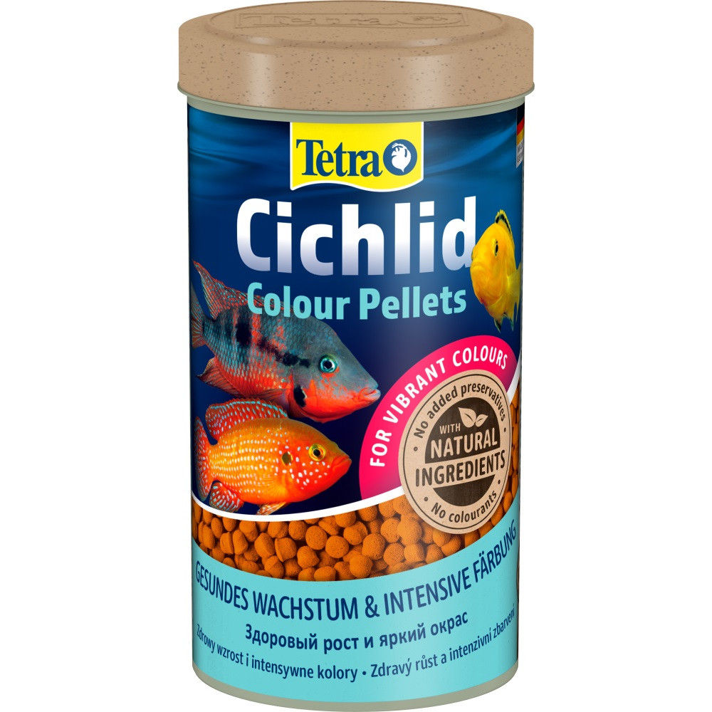 Корм Tetra Cichlid Colour для всіх цихлід, для яскравості забарвлення, 500 мл (г