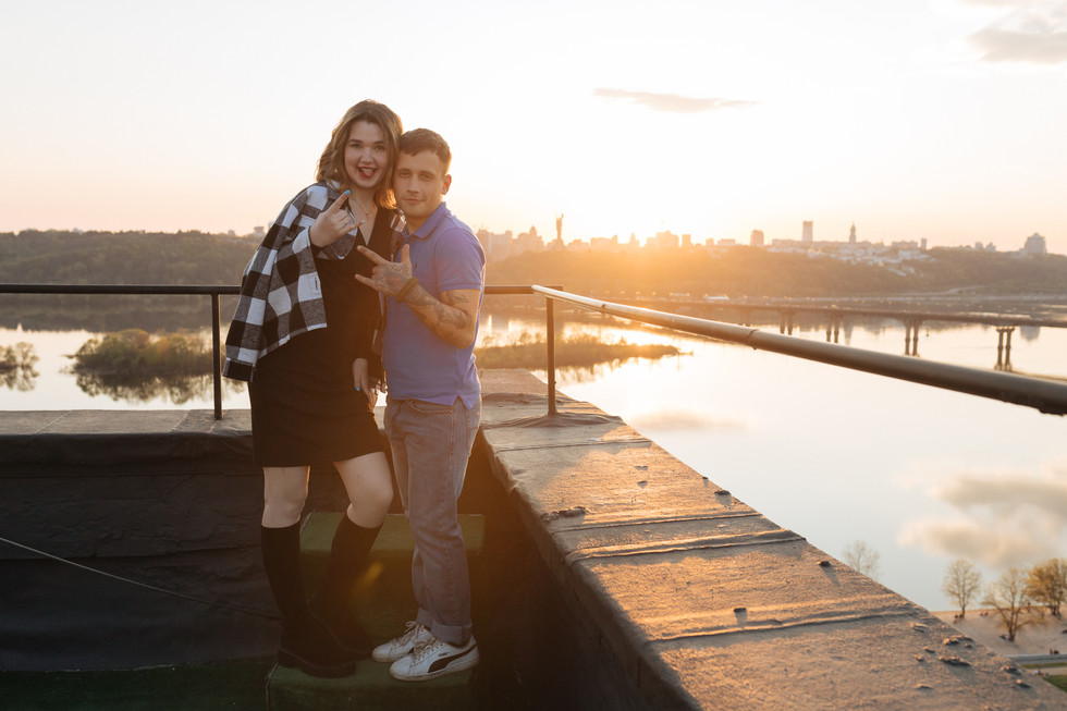 Вечір на даху в Києві