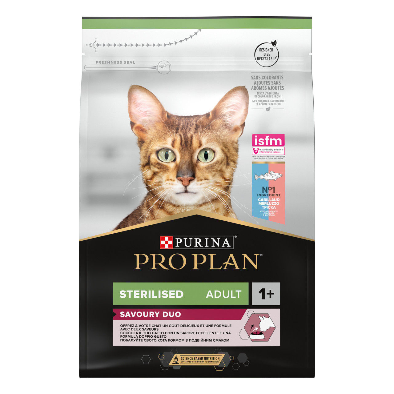 Сухий корм PRO PLAN Sterilised Adult 1+ Savoury Duo для котів,тріска,форель 3 кг