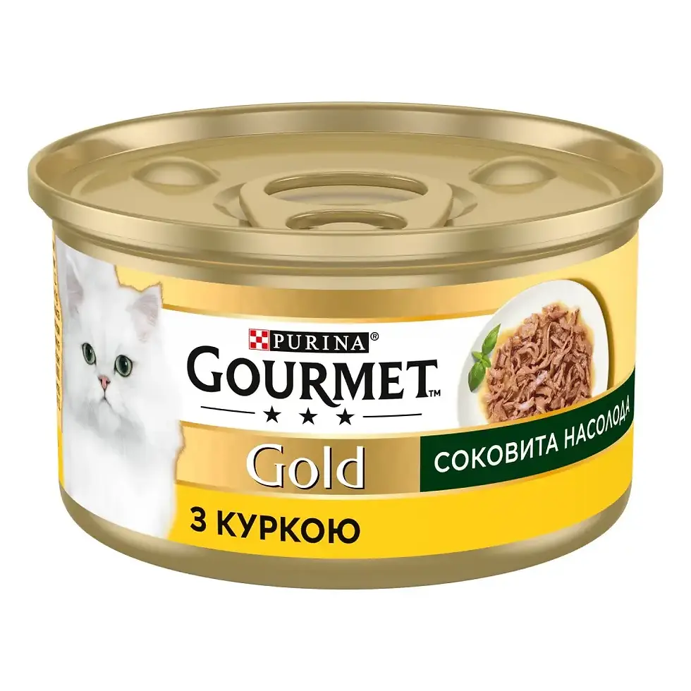 Вологий корм для котів Gourmet Gold 85 г курка
