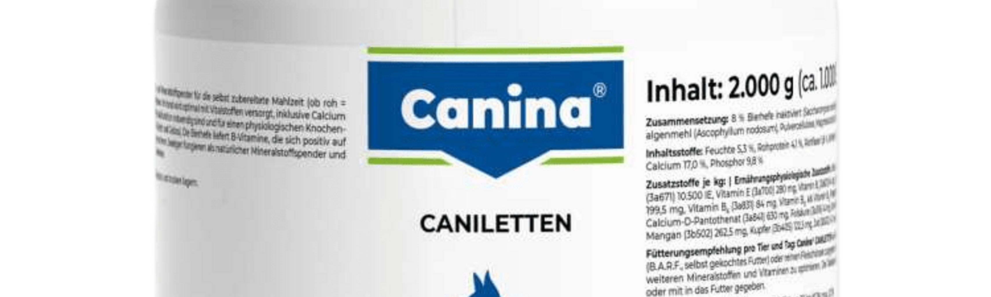 Вітаміни Canina Caniletten комплекс для дорослих собак, 2000 г (1000 табл)
