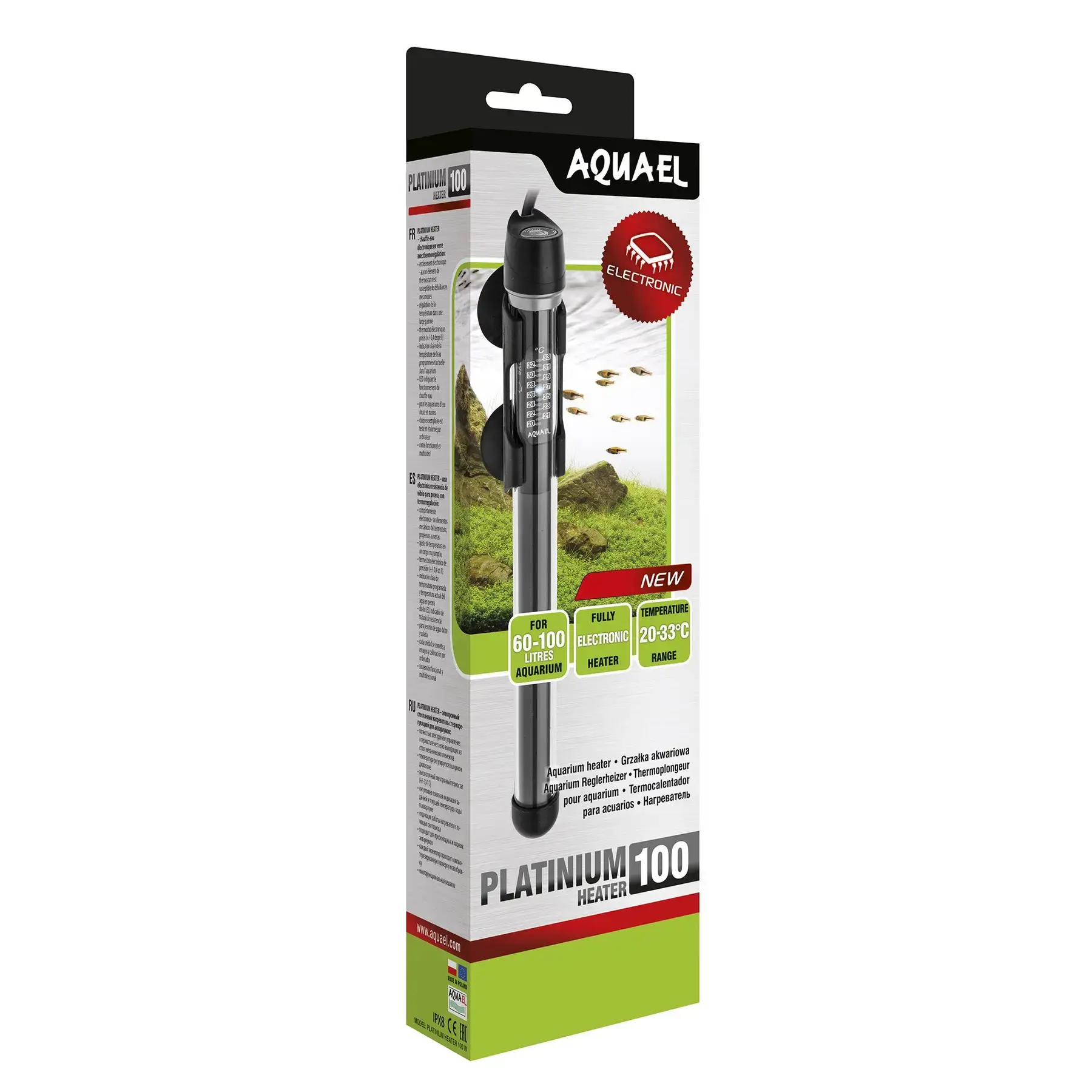 Обігрівач Aquael «Platinum Heater 100» для акваріума 60-100 л