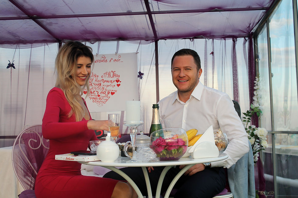 Ужин при свечах, Киев, сервис романтики Альтечо