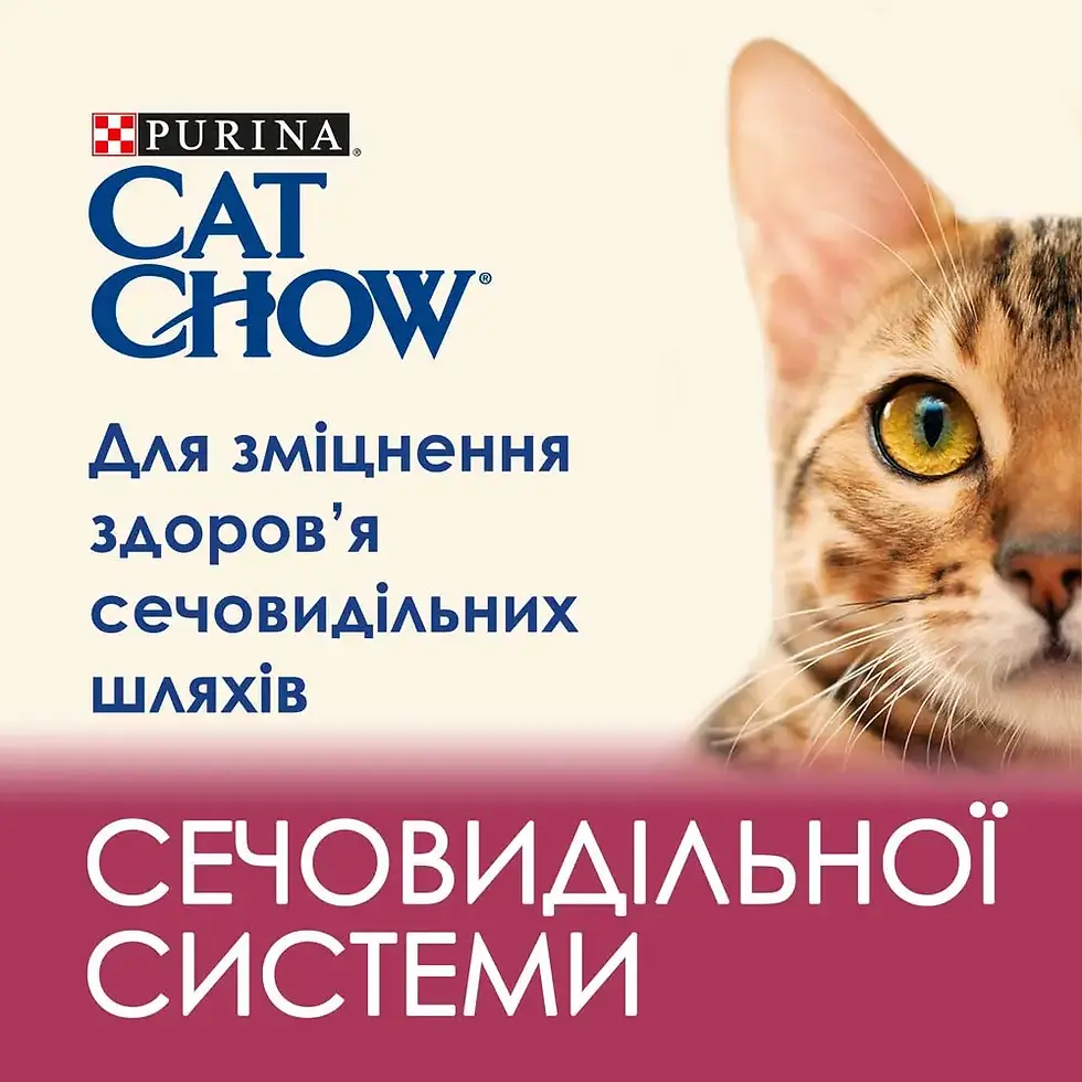 Прев'ю: Сухий корм CAT CHOW Urinary для котів для здоров'я сечовивідної сист.,курка1.5кг