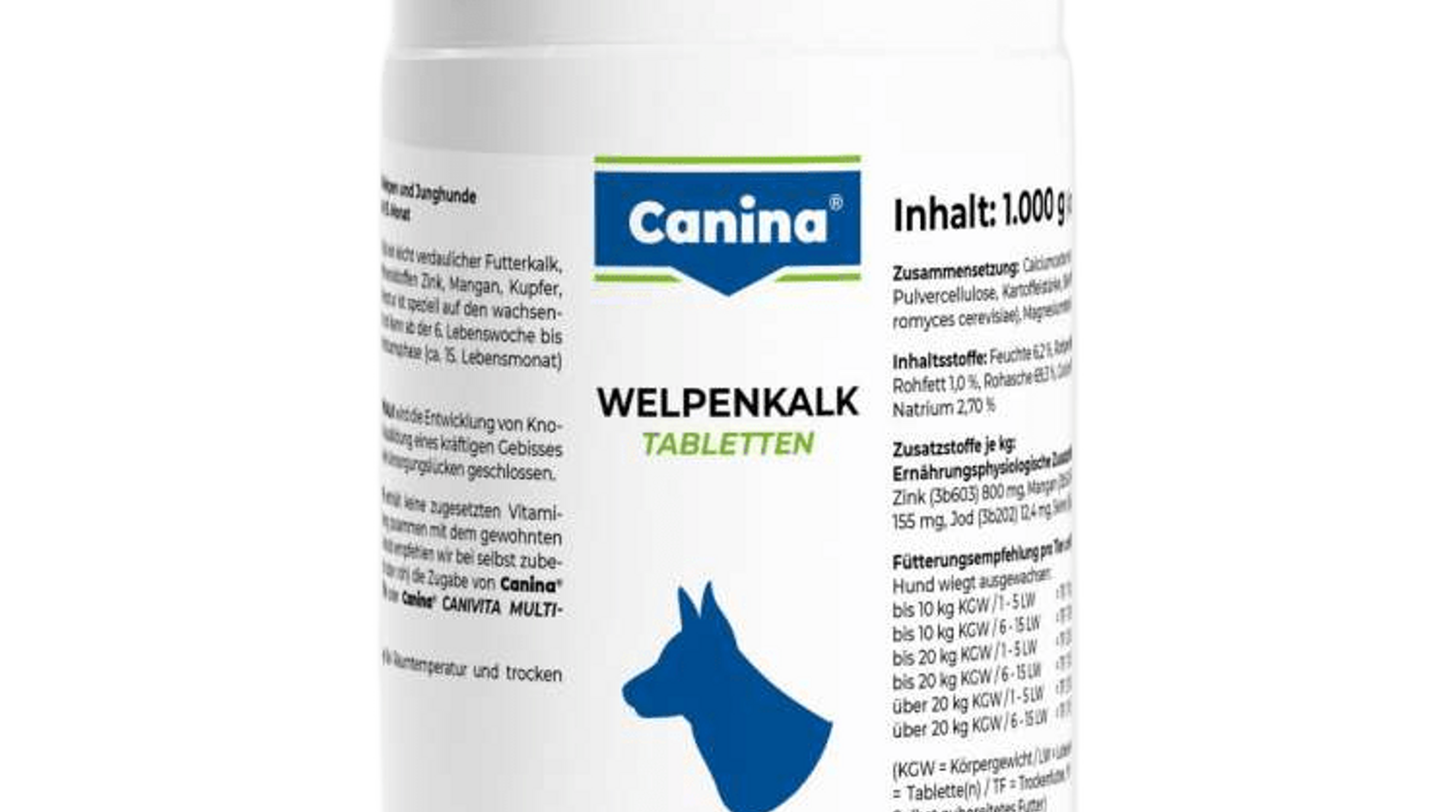 Вітаміни Canina Welpenkalk для цуценят 1000 г (1000 табл)