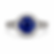 1.5 CT Round Blue Sapphire Vintage Halo Engagement Ring in 925 Sterling Silver