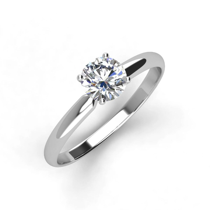 moissanite solitaire ring