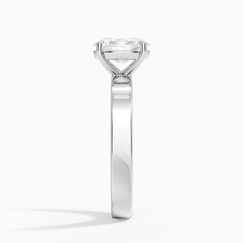 1.5 CT GRA Certified Oval Moissanite Solitaire Engagement Ring