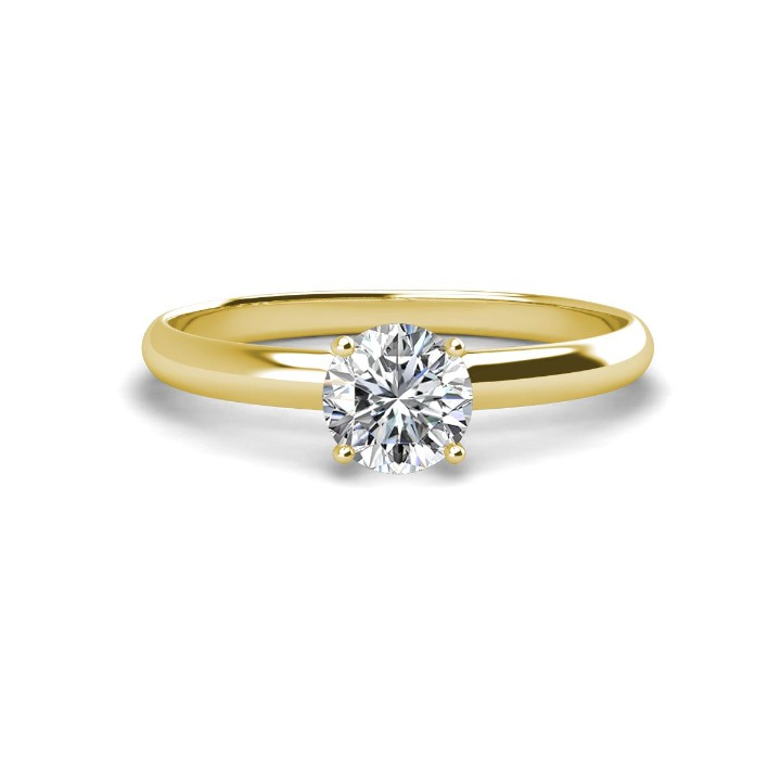 moissanite solitaire ring