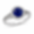 1.5 CT Round Blue Sapphire Vintage Halo Engagement Ring in 925 Sterling Silver