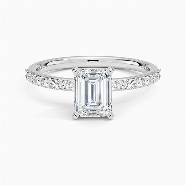 moissanite engagement ring