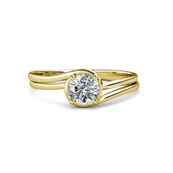 moissanite solitaire ring