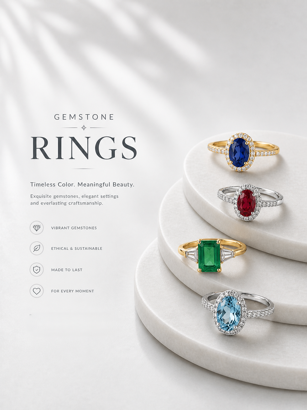 Blue Sapphire Rings Emerald Rings Ruby Rings