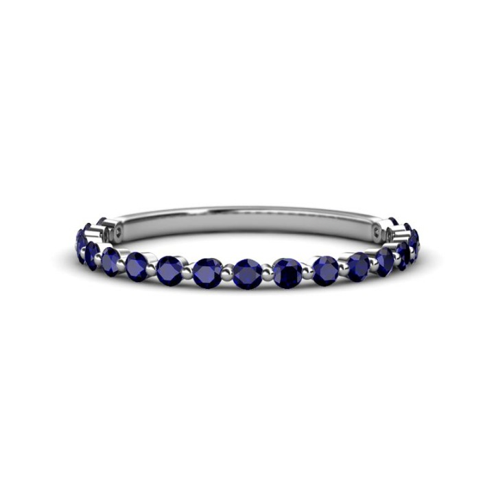 Blue sapphire eternity ring