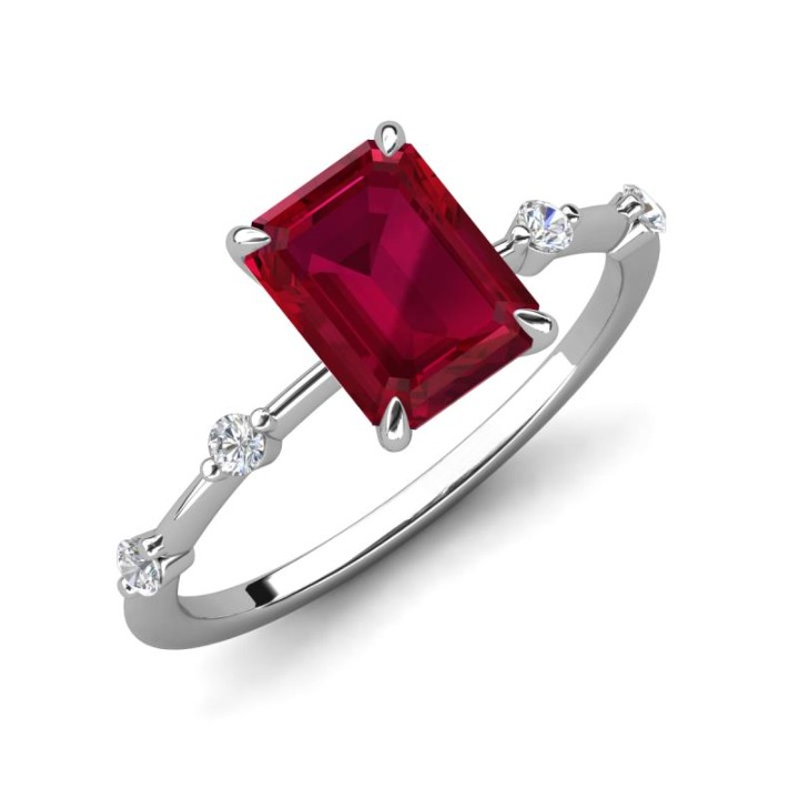 lab-grown ruby ring