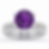 2 CT Round Cut Amethyst Engagement Ring Set in 925 Sterling Silver