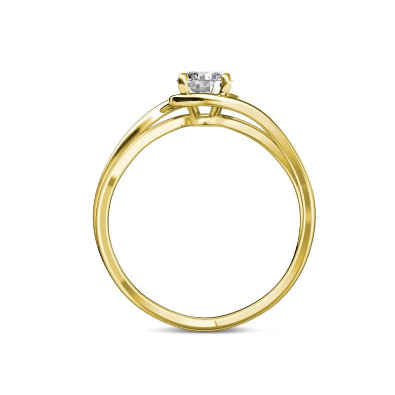 moissanite solitaire ring
