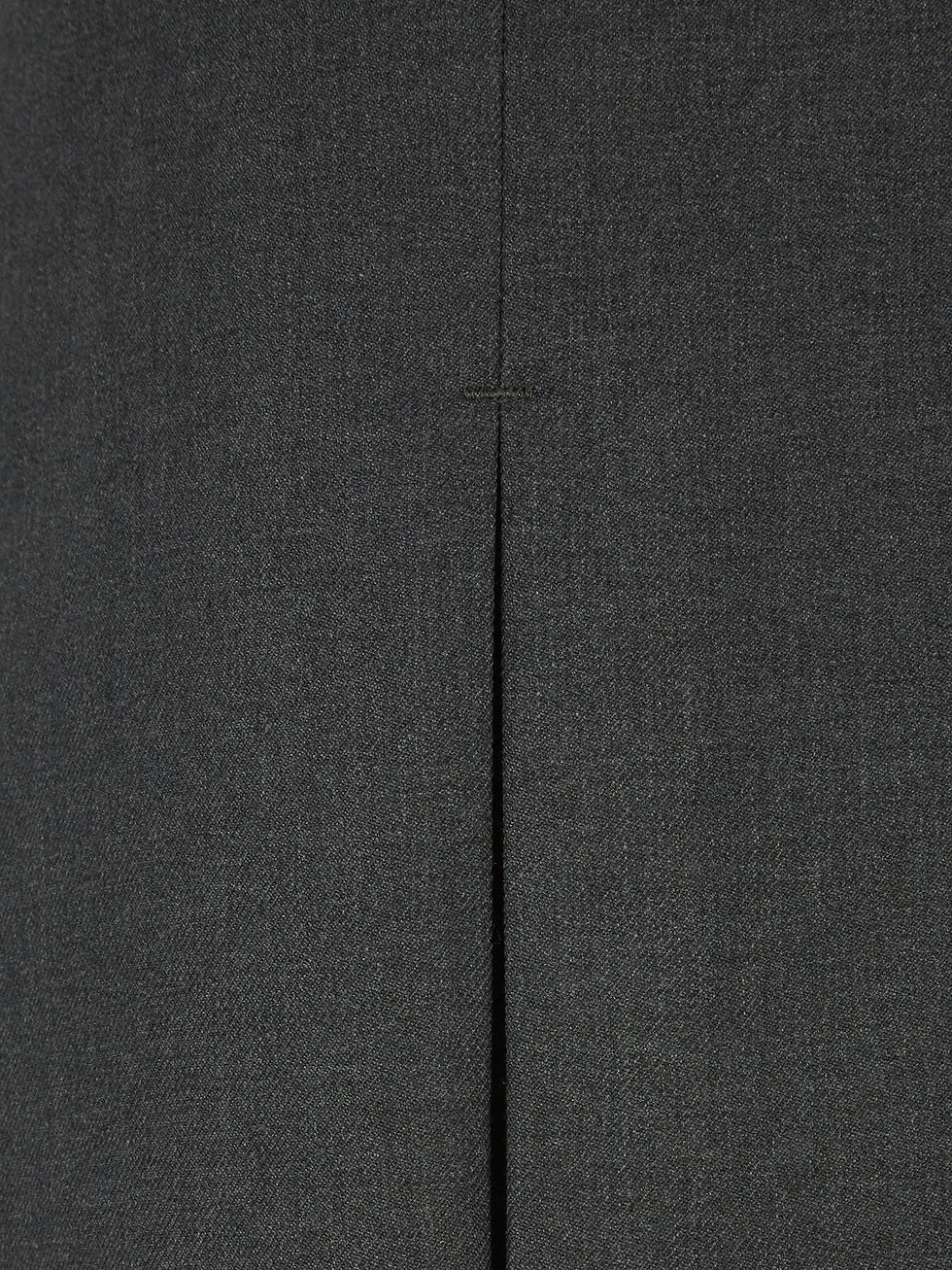 Thumbnail: Grey Girls Skirt Inverted Pleats