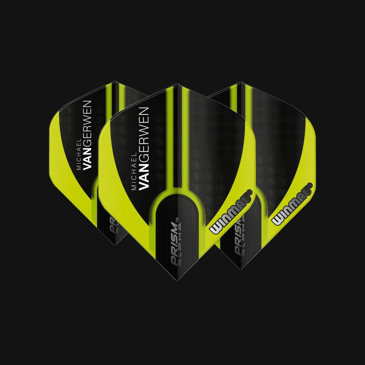 MVG Translucent Green with Black Lines Dart Flight