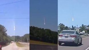 Captan bola de fuego cayendo del cielo en Estados Unidos | VIDEO