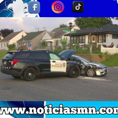 Dos policías de St. Paul resultaron heridos en un accidente, según el departamento
