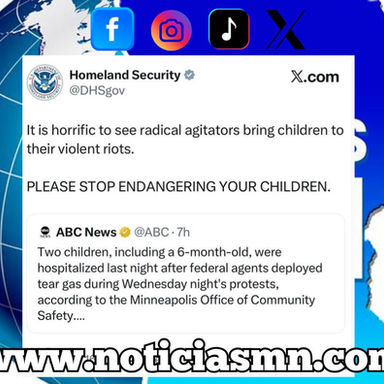 El Departamento de Seguridad Nacional elimina una publicación que culpaba a la familia de Minneapolis que fue atacada con gas lacrimógeno por agentes federales.