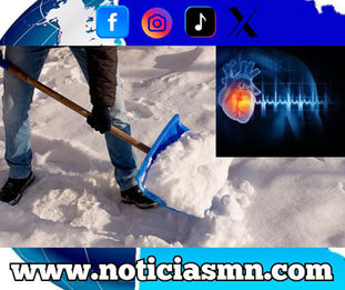 ¿Puede palear nieve provocar un infarto?
