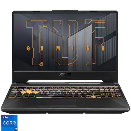 Лаптоп Gaming ASUS TUF F15 FX506HE, Intel® Core™ i7-11800H up to 4.60 GHz, 15.6"