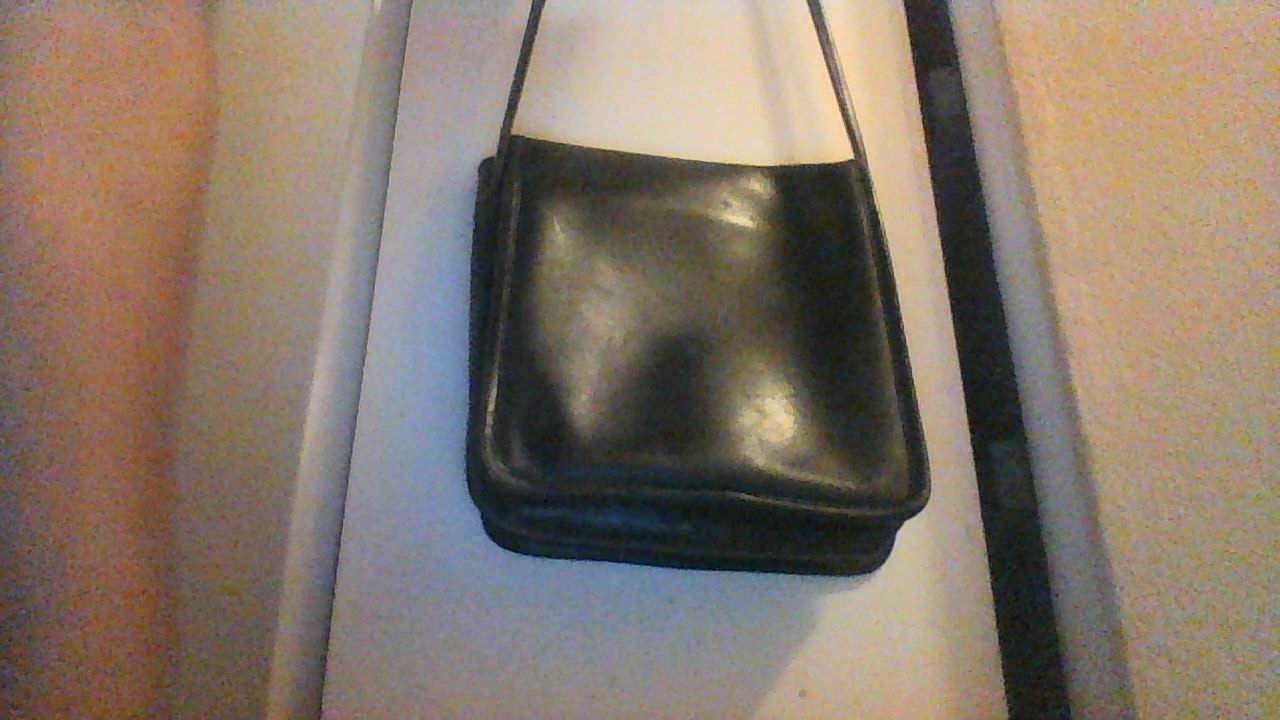 navy leather coach bag