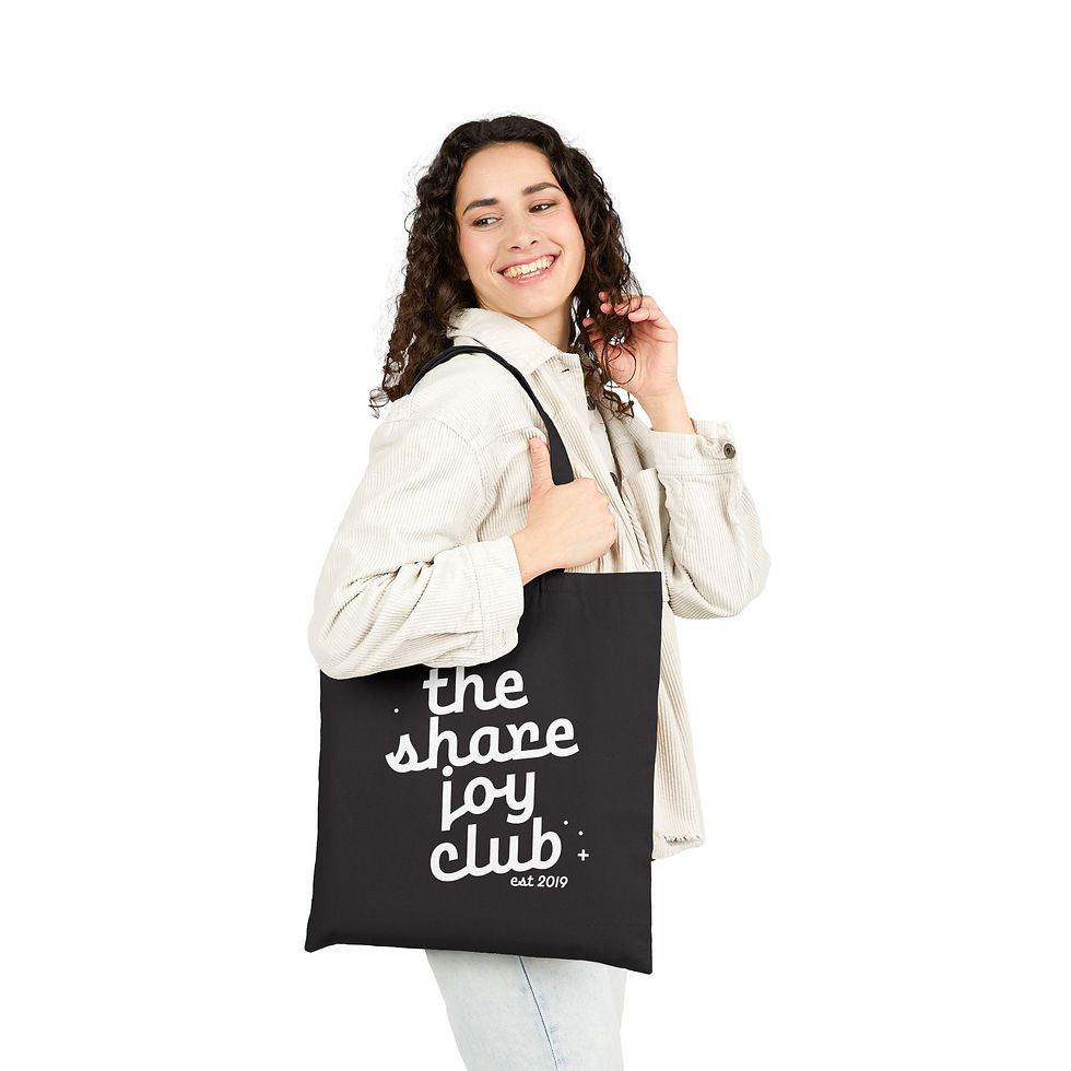 Thumbnail: the share joy club Tote Bag *multiple colors