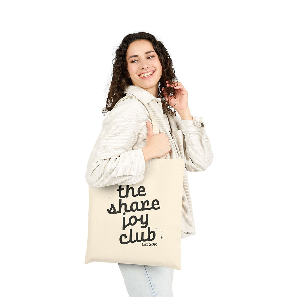 Thumbnail: the share joy club Tote Bag *multiple colors
