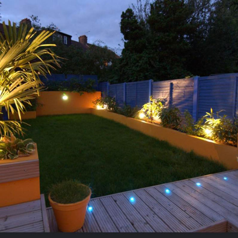 Pose de led dans la terrasse