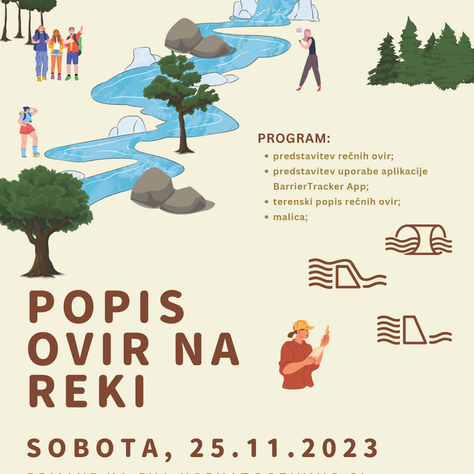 Terenski popis rečnih ovir na porečju Reke
