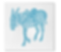 donkey, illustration, ceramic coaster, tile, greek gift