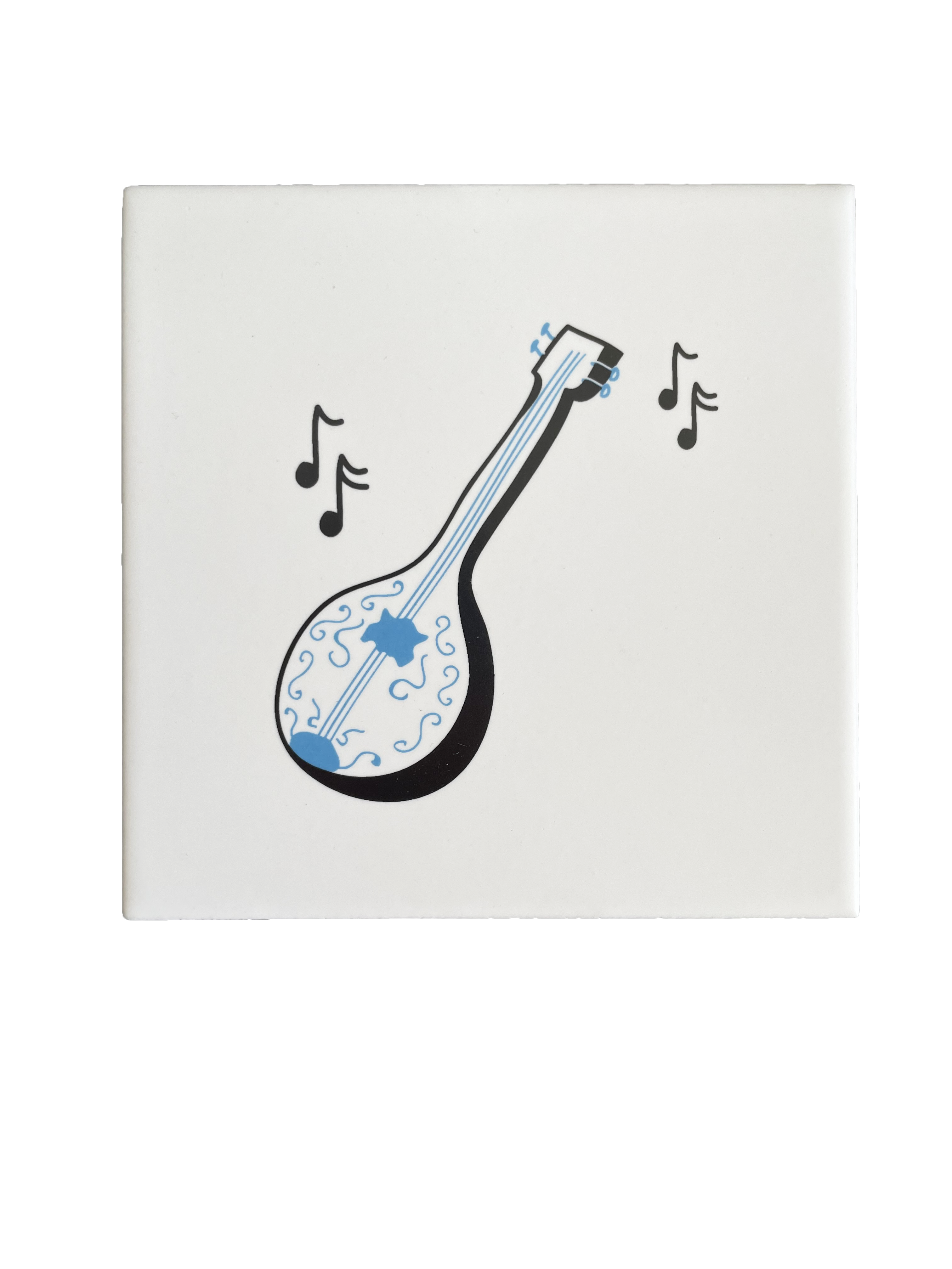 Bouzouki Ceramic Coaster