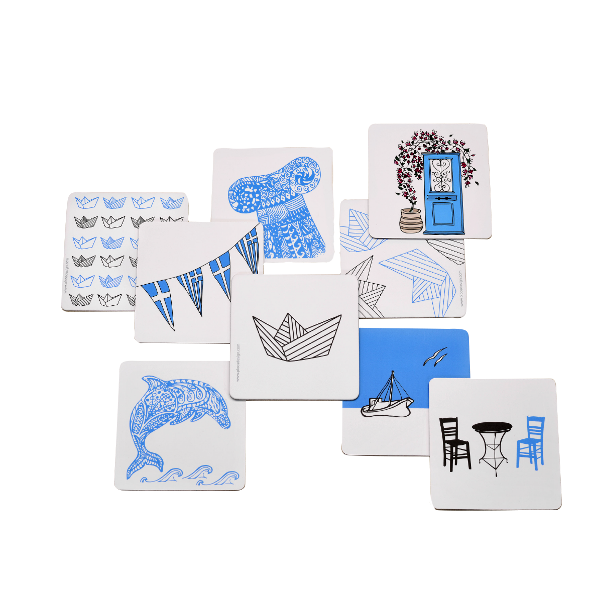 Greek Details - Set of 6 Coasters