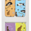 Thumbnail: Greek cats - Set of 4 mini magnetic bookmarks