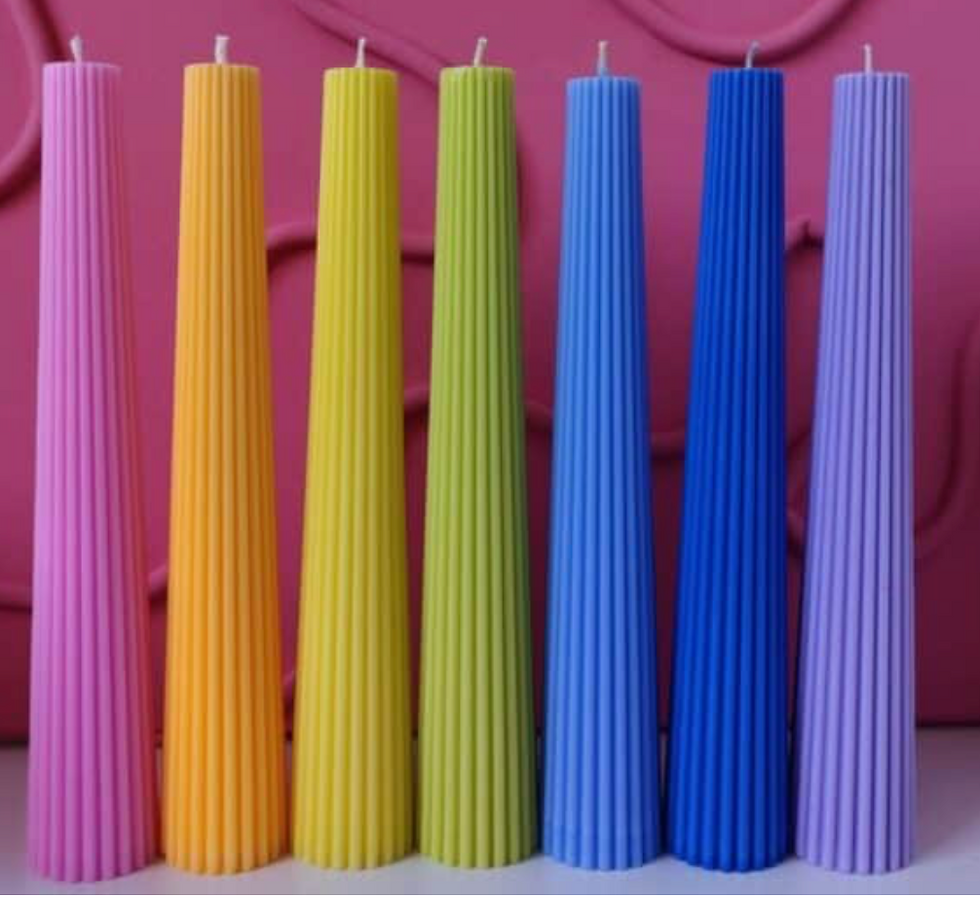 premium easter candles in bold colors